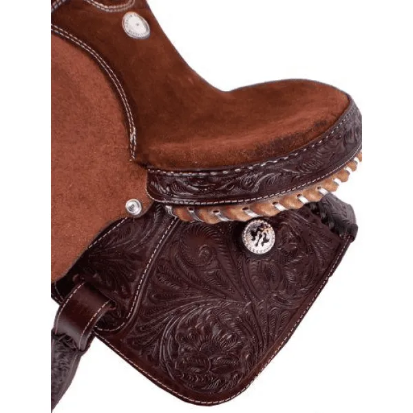 10" Buffalo Youth Barrel Style Saddle.