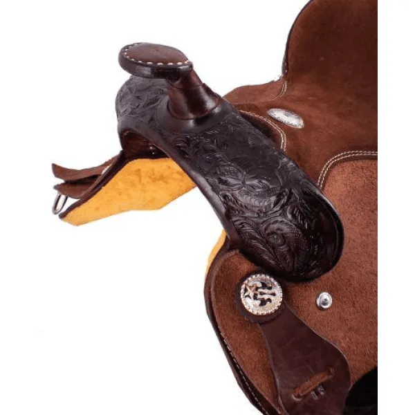 10" Buffalo Youth Barrel Style Saddle.