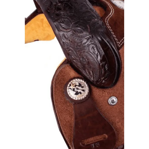 10" Buffalo Youth Barrel Style Saddle.