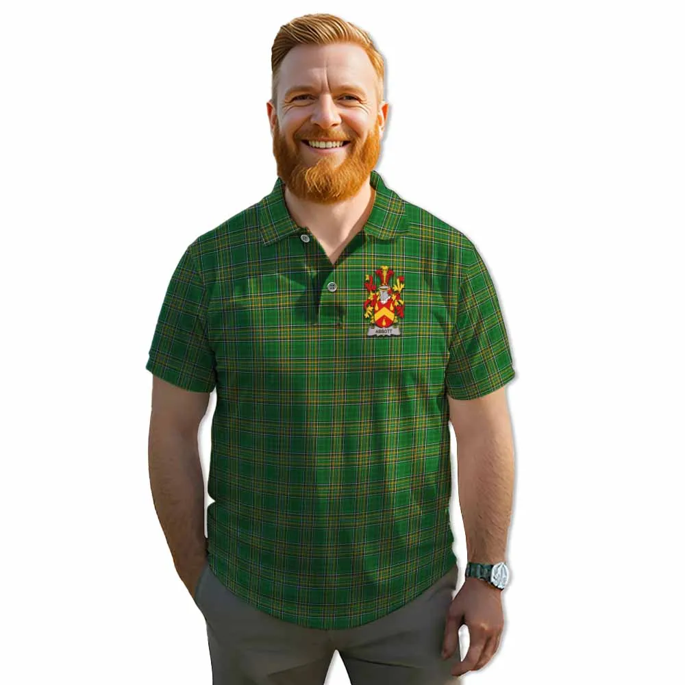 Abbott Irish Clan Tartan Men's Polo Shirt with Coat of Arms