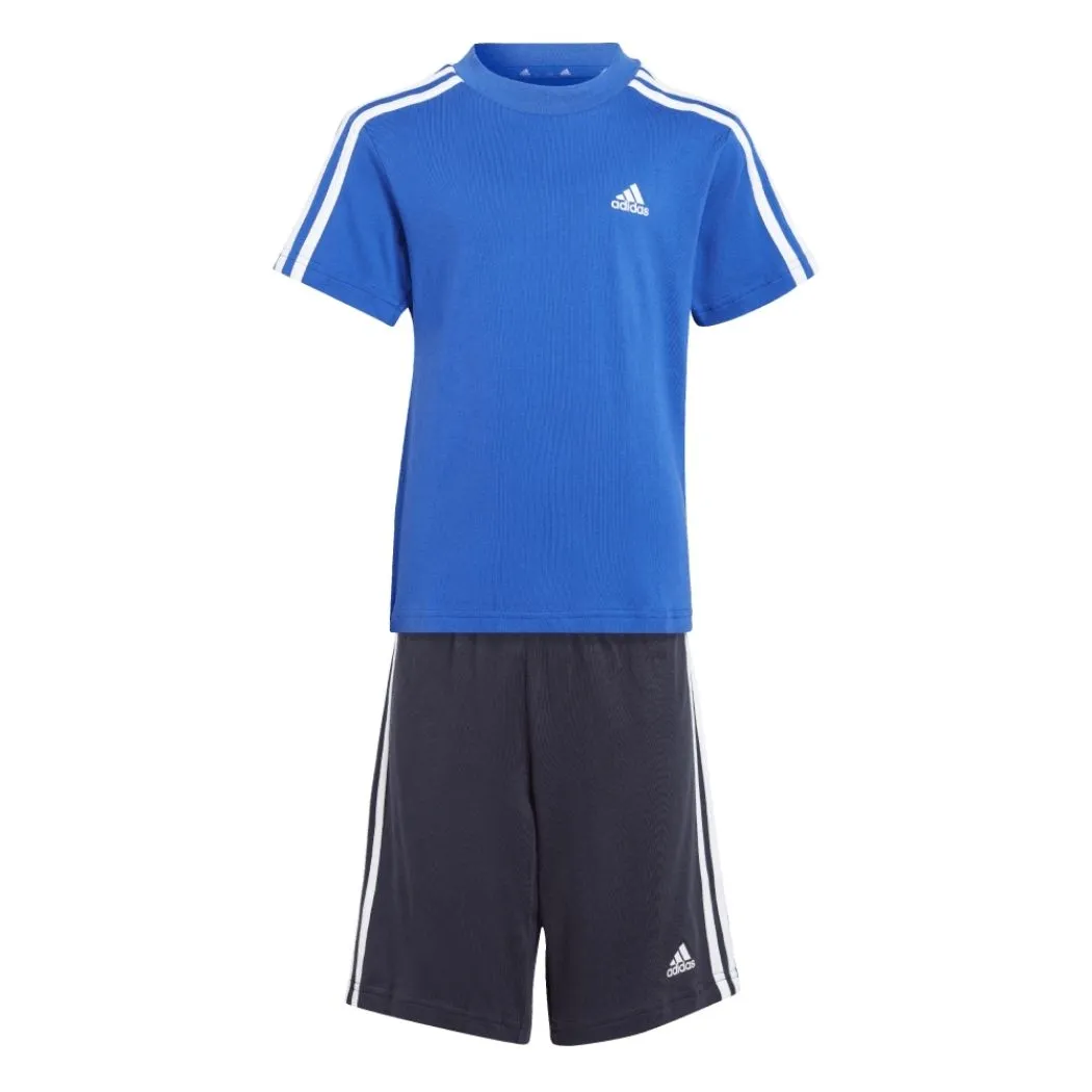 adidas Essentials 3 Stripes Kid's Tee And Short Set