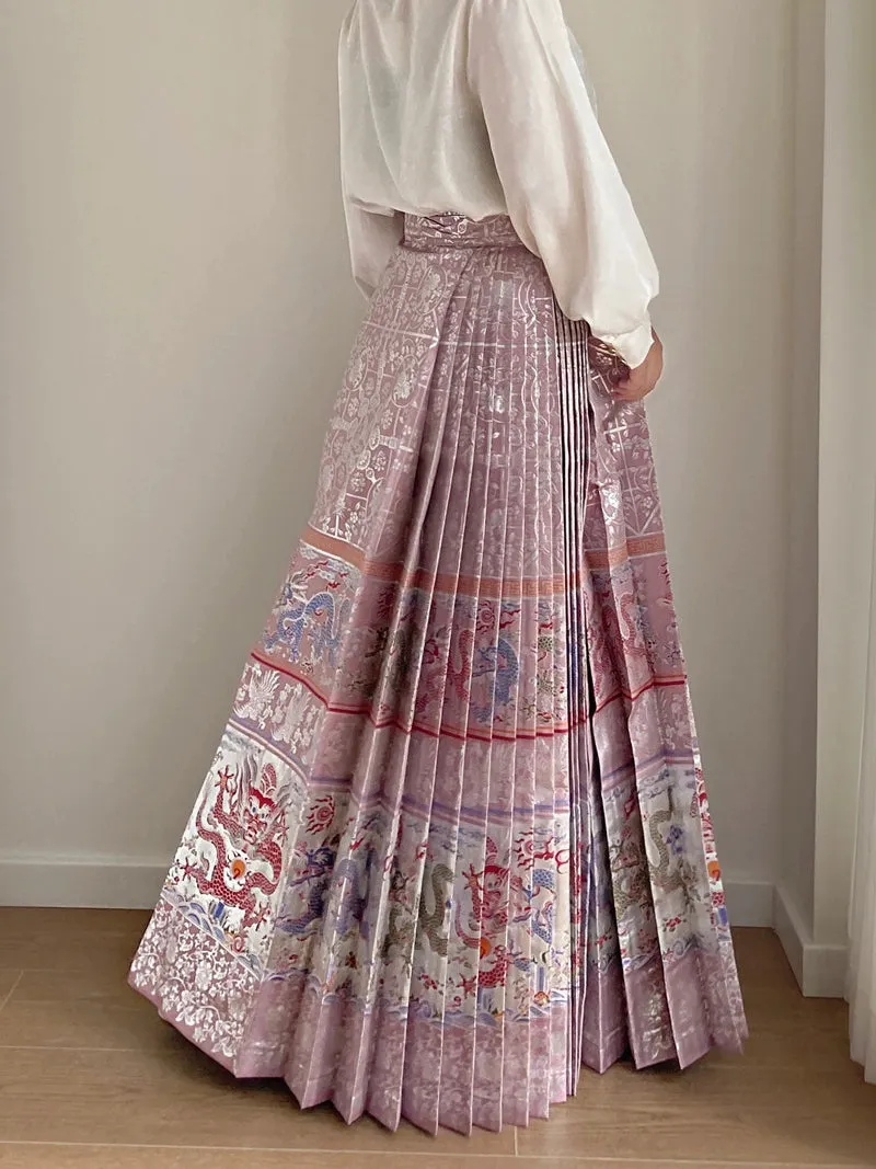 Baifu Long 百福龙 Hundred Blessings Iridescent Custom Mamian Skirt