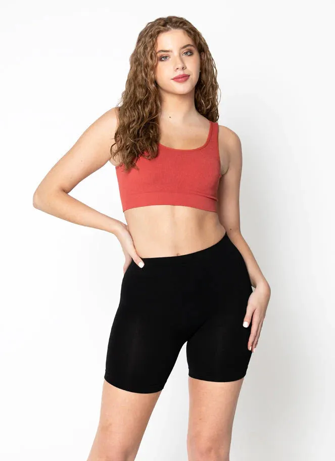 BAMBOO COTTON BLACK SHORTS