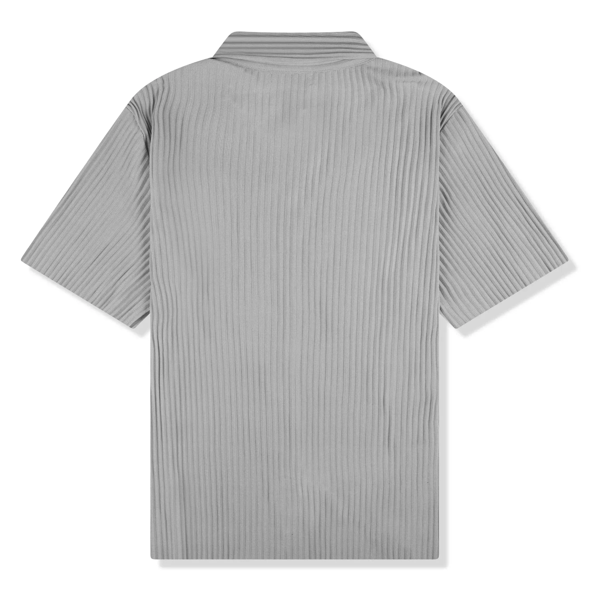 Belier Pleated Short Sleeve Light Grey Resort Shirt