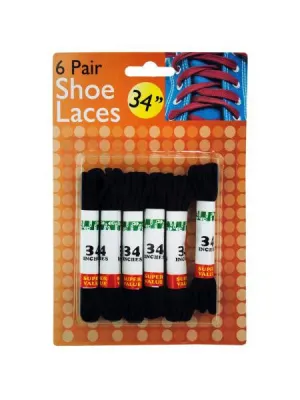 Black Shoe Laces (Available in a pack of 24)