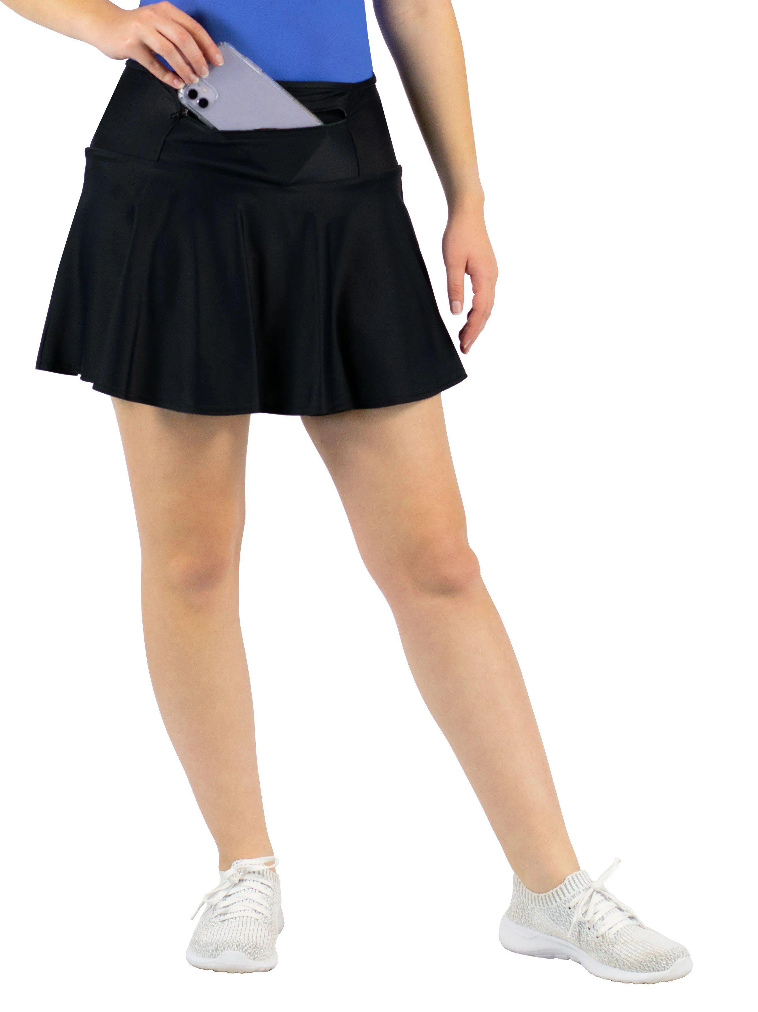 Black Silk Skirt (7 Styles)