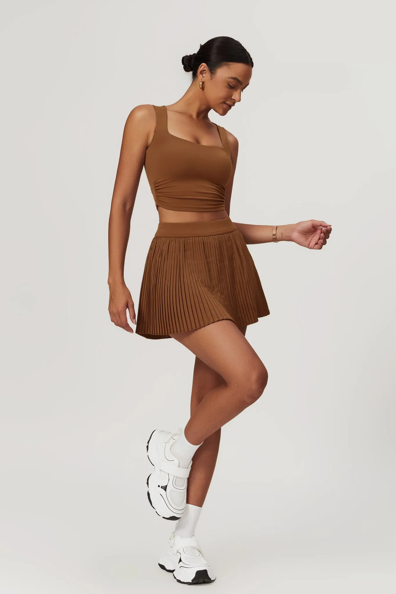 Chelsea Mini Skirt - Caramel