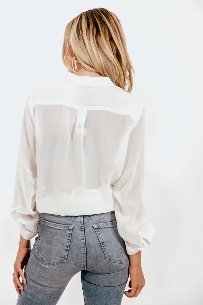 Chiffon Button-up Blouse