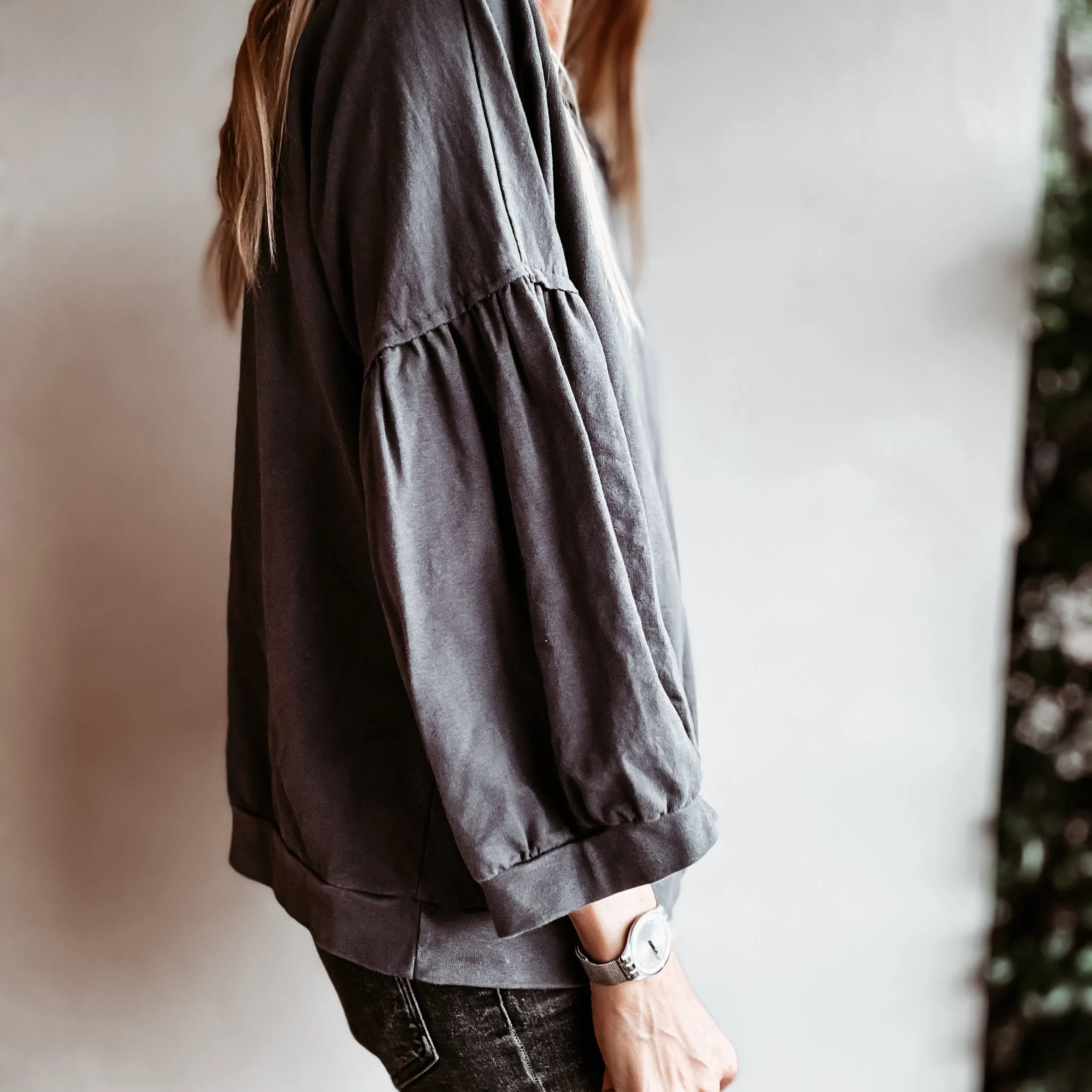 DARK GREY ULTIMATE super slouchy top *NEW*