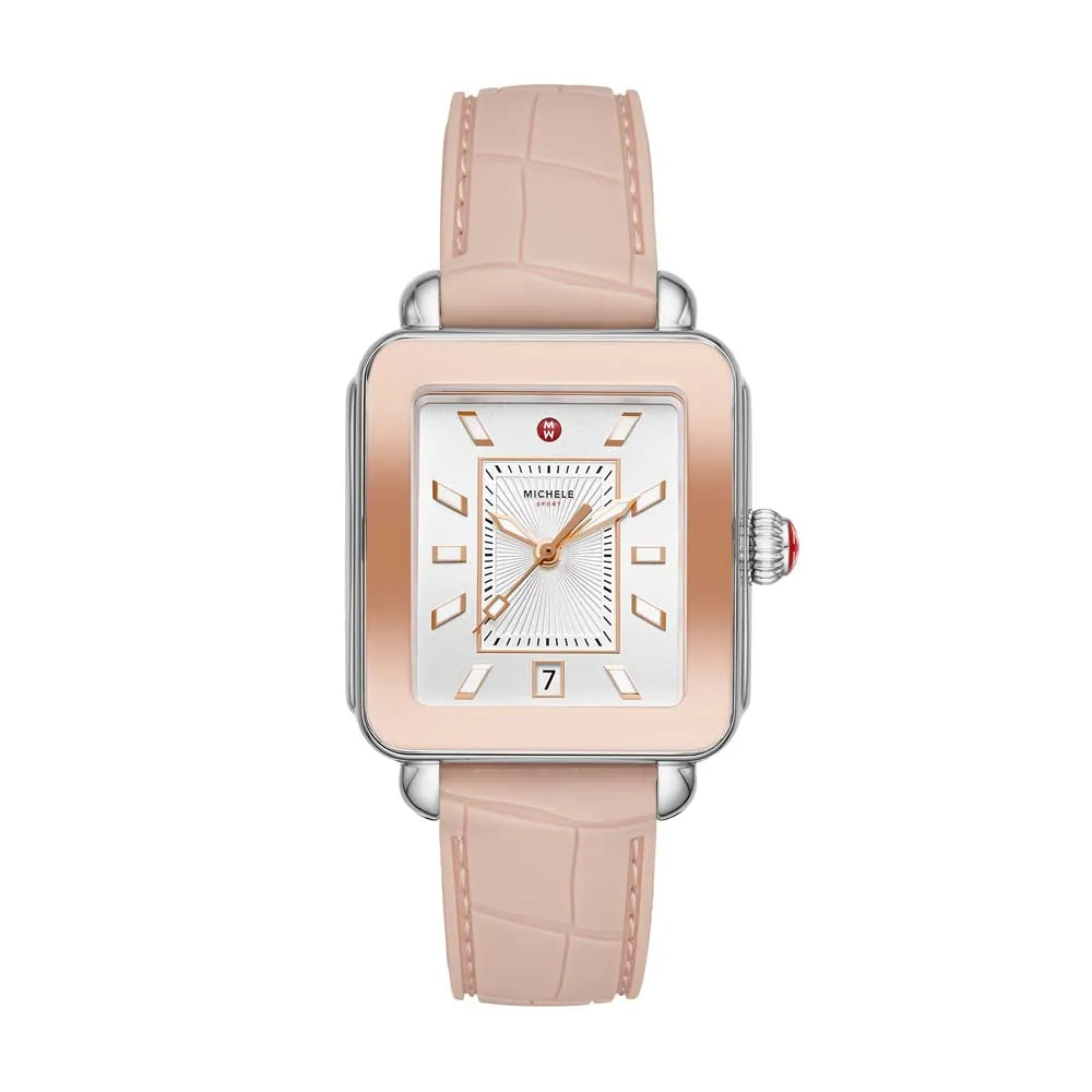 Deco Sport Two-Tone Pink Gold Watch