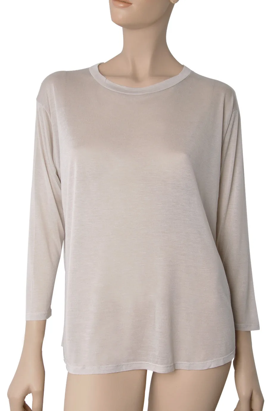 ENZA COSTA CREW Ivory Loose Top