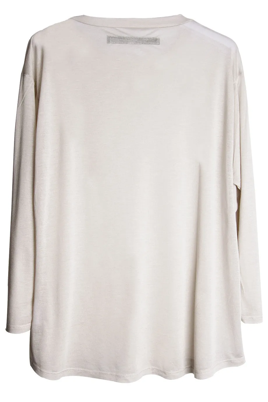 ENZA COSTA CREW Ivory Loose Top