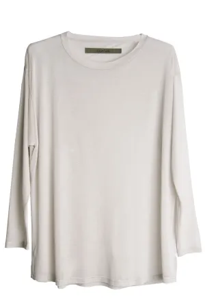 ENZA COSTA CREW Ivory Loose Top