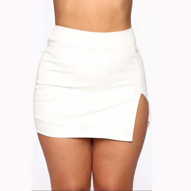 Fashion Plus Size Splited High Waist Pencil Skirt