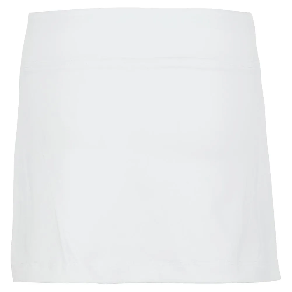 Girls' Side Pleat Tennis Skort White