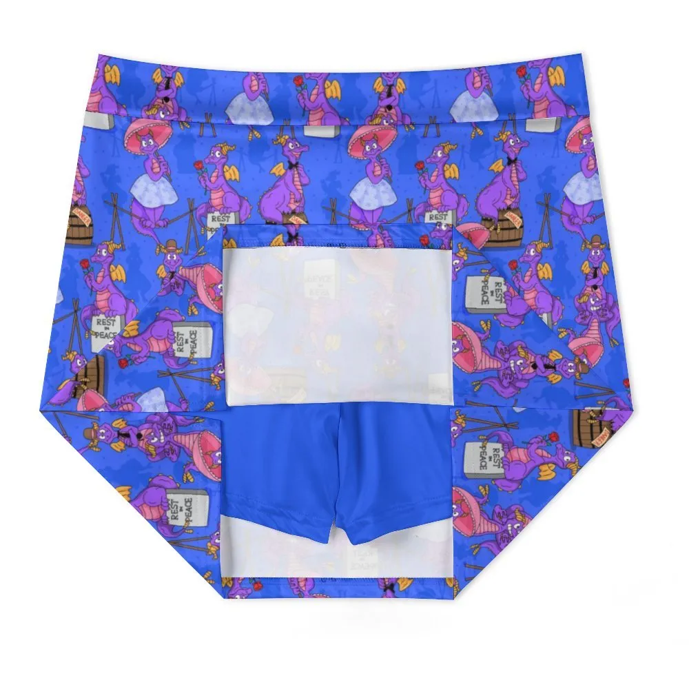 Haunted Mansion Figment Athletic A-Line Skirt With Pocket Solid Shorts