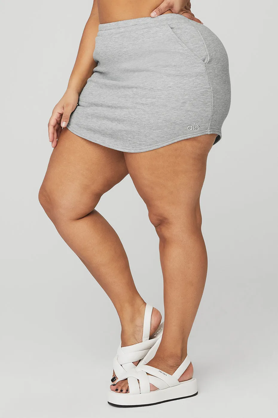 High-Waist Accolade Skirt - Athletic Heather Grey