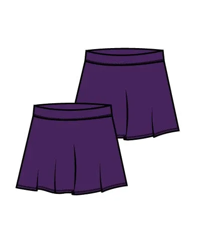 Jazz Skort - Deep Aubergine