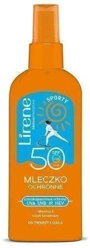 Lirene Sporty Protective milk for the face and body SPF50 150ml