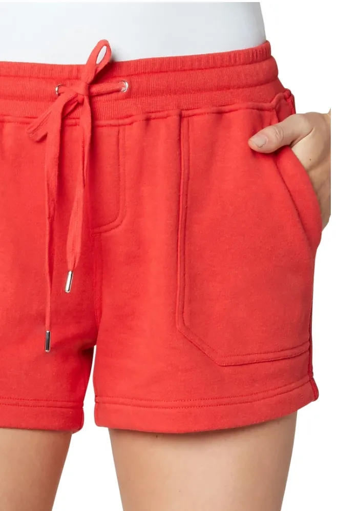 Liverpool Pull-On Knit Short with Pork Chop Pockets