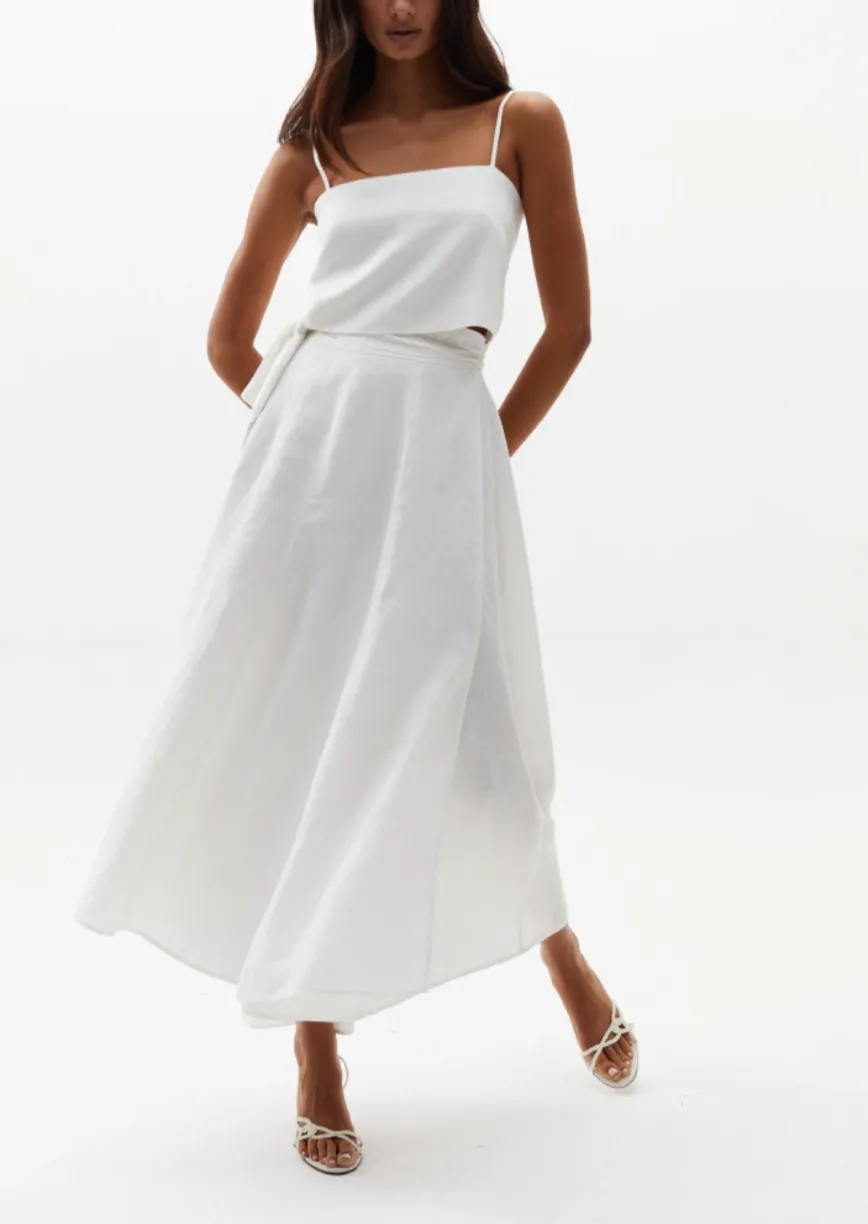 Lola Wrap Skirt - White