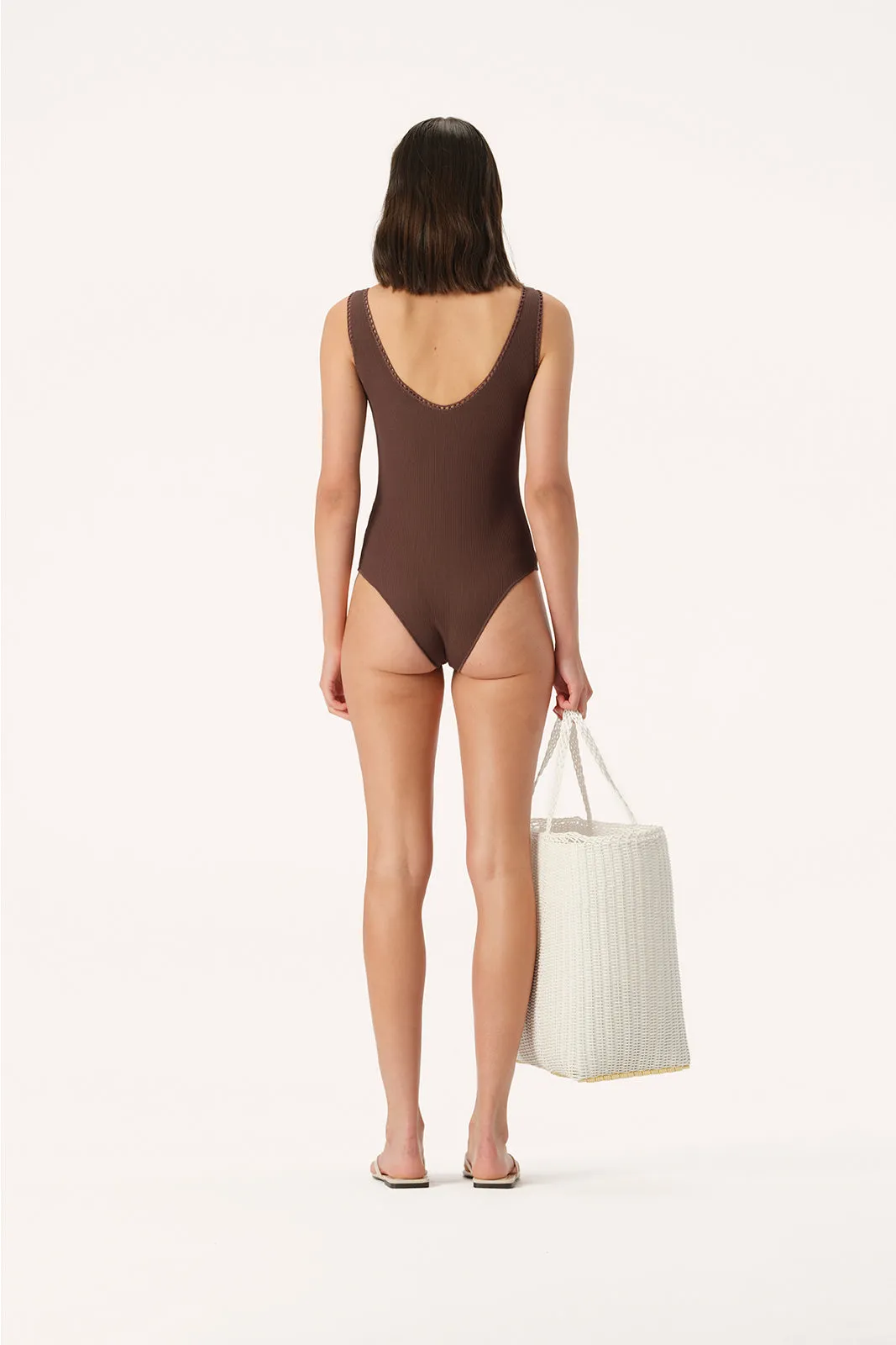 Lya Knit Bodysuit Chocolate