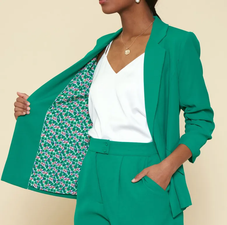 Main Attraction Pleated Blazer