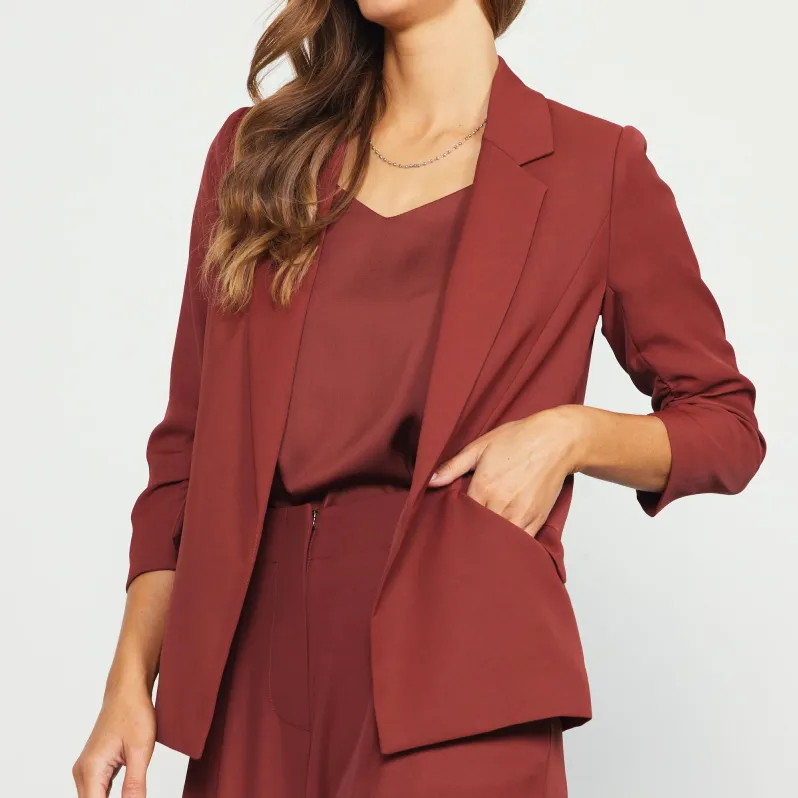 Main Attraction Pleated Blazer