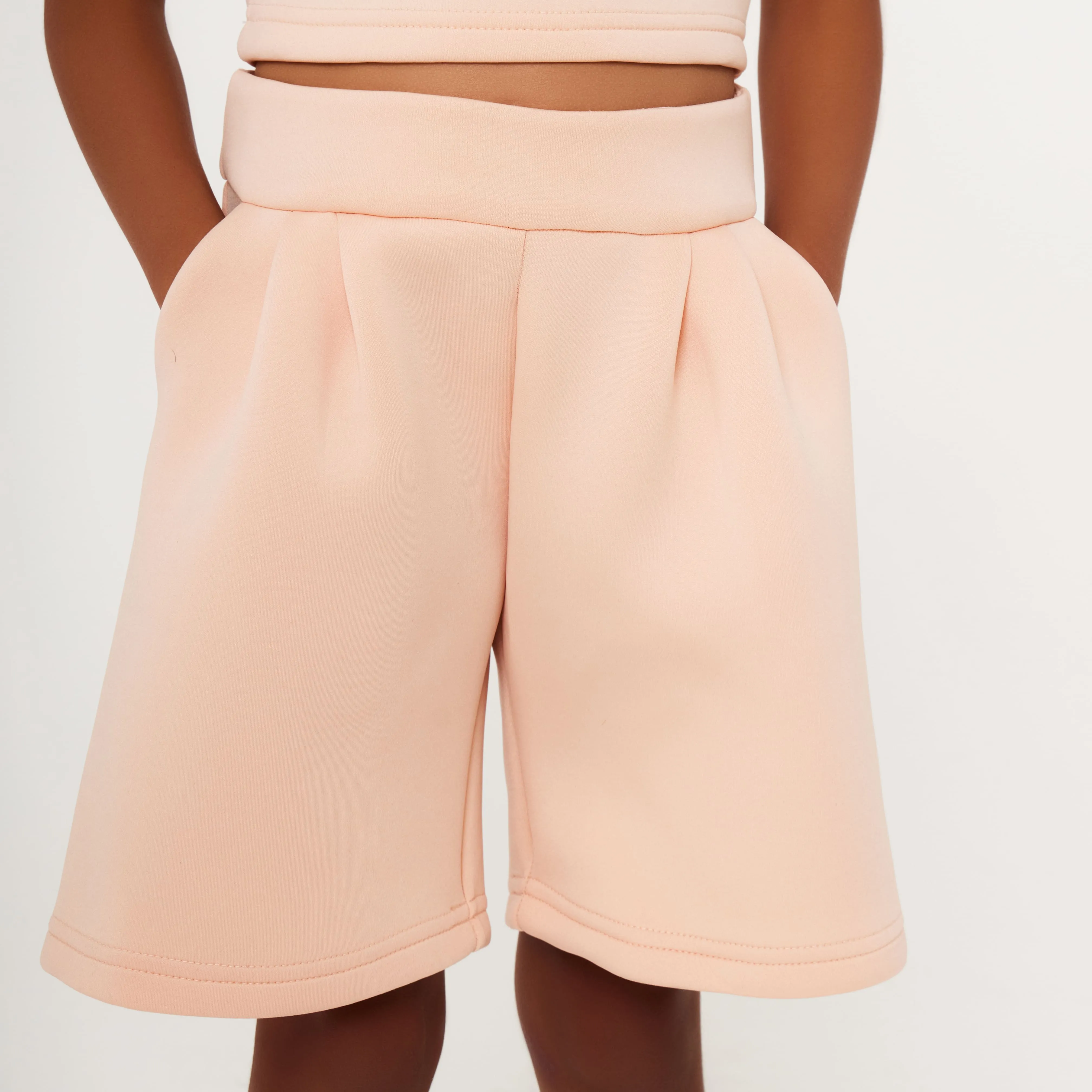 Neoprene Pleat Shorts