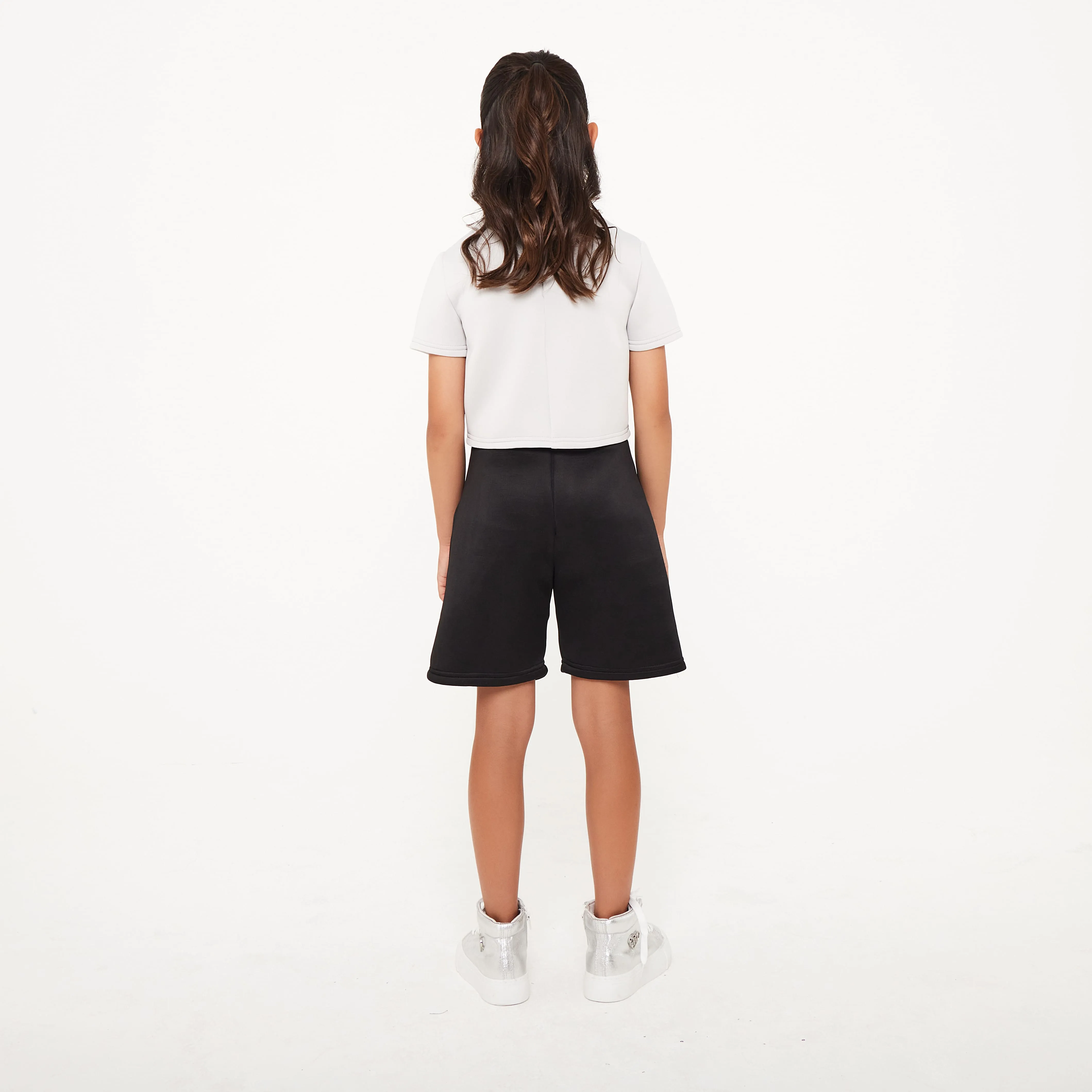 Neoprene Pleat Shorts