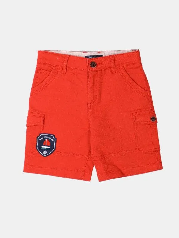 One Friday Red Solid Short