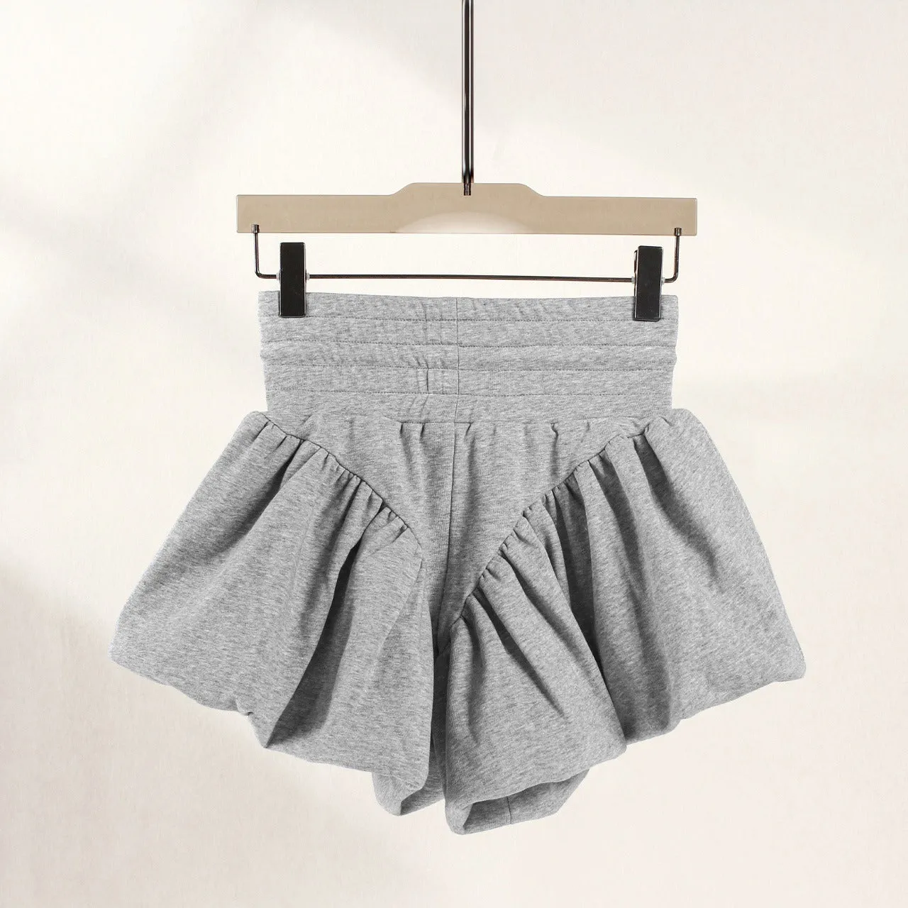 Pre Order:  High Waist Drawstring A-Line Puff Shorts