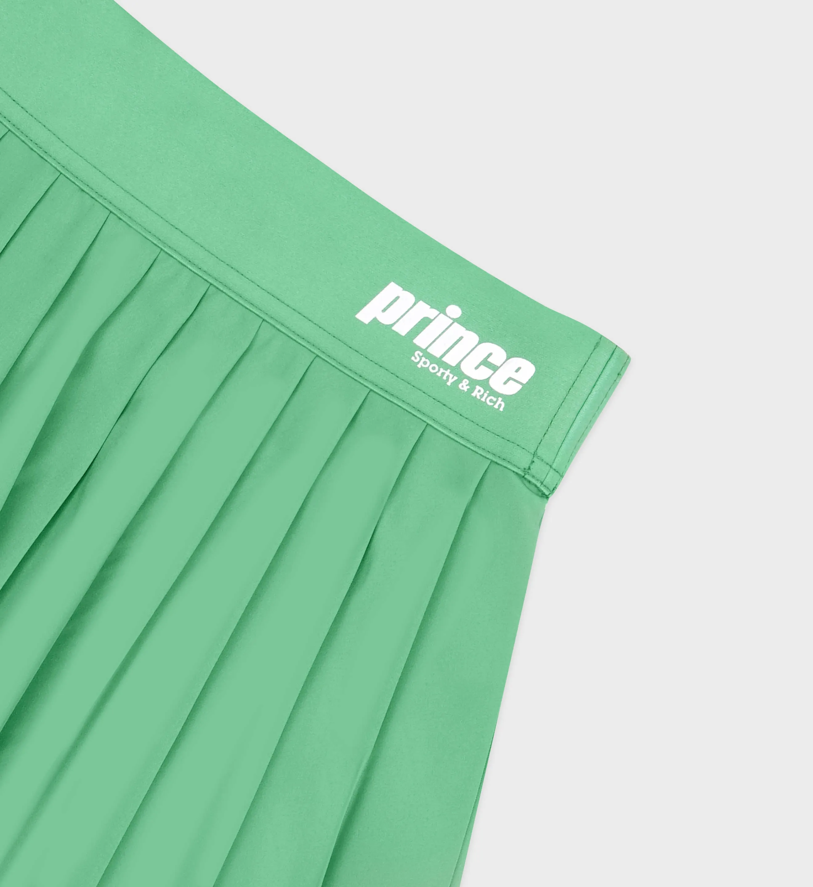 Prince Sporty Pleated Skirt - Clean Mint/White