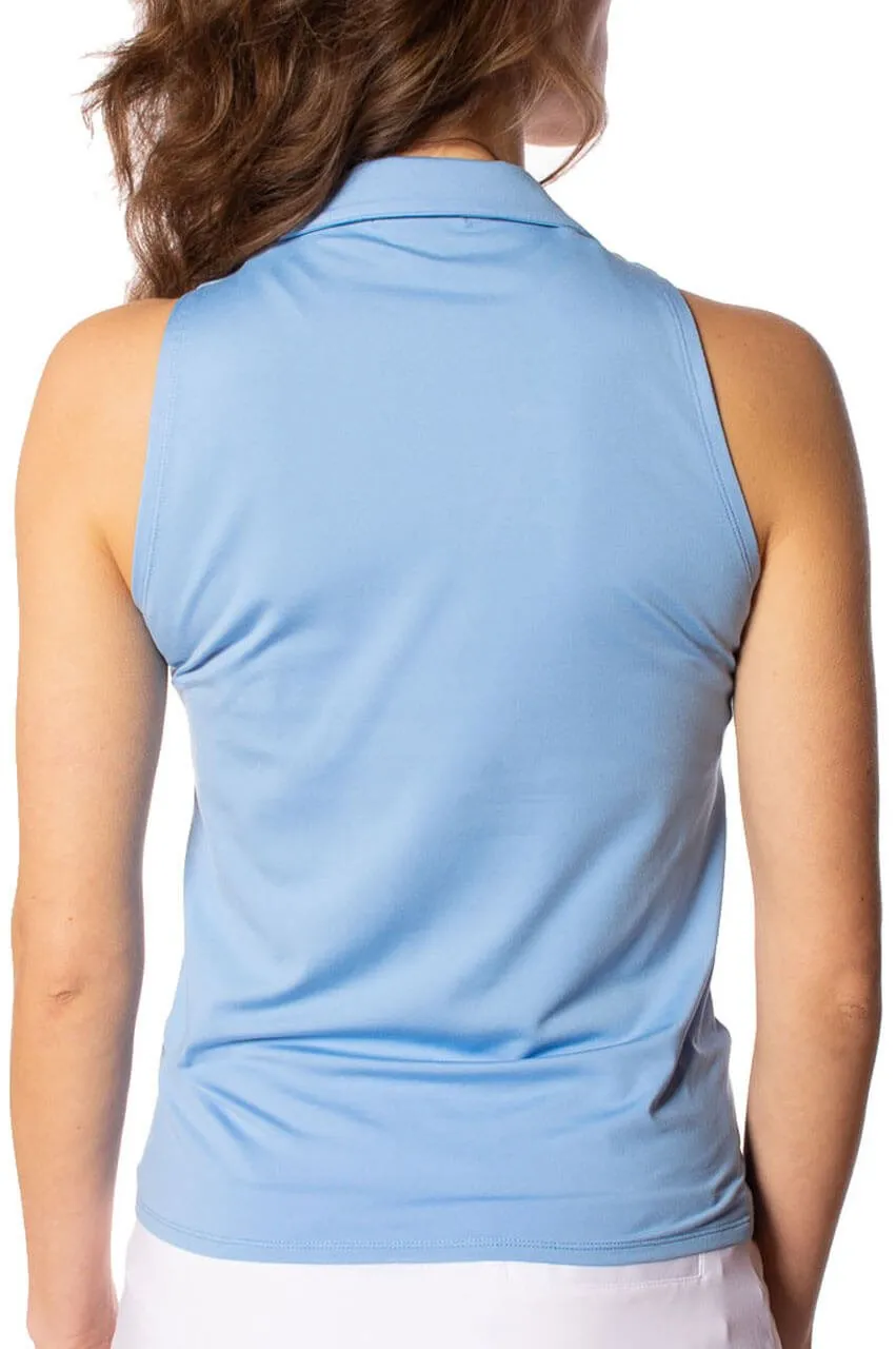 Sky Blue Sleeveless Lisa Sport Polo