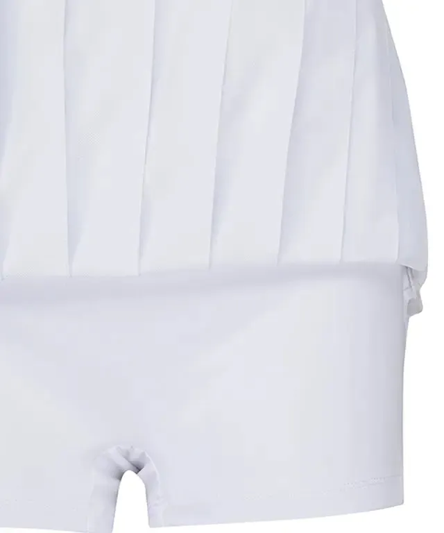 Sophisticated White Pleated Mini Skirt with Pocket for Women by ANEW Golf