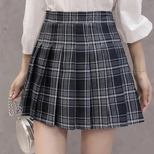 Tartan Plaid School Girl Skirt