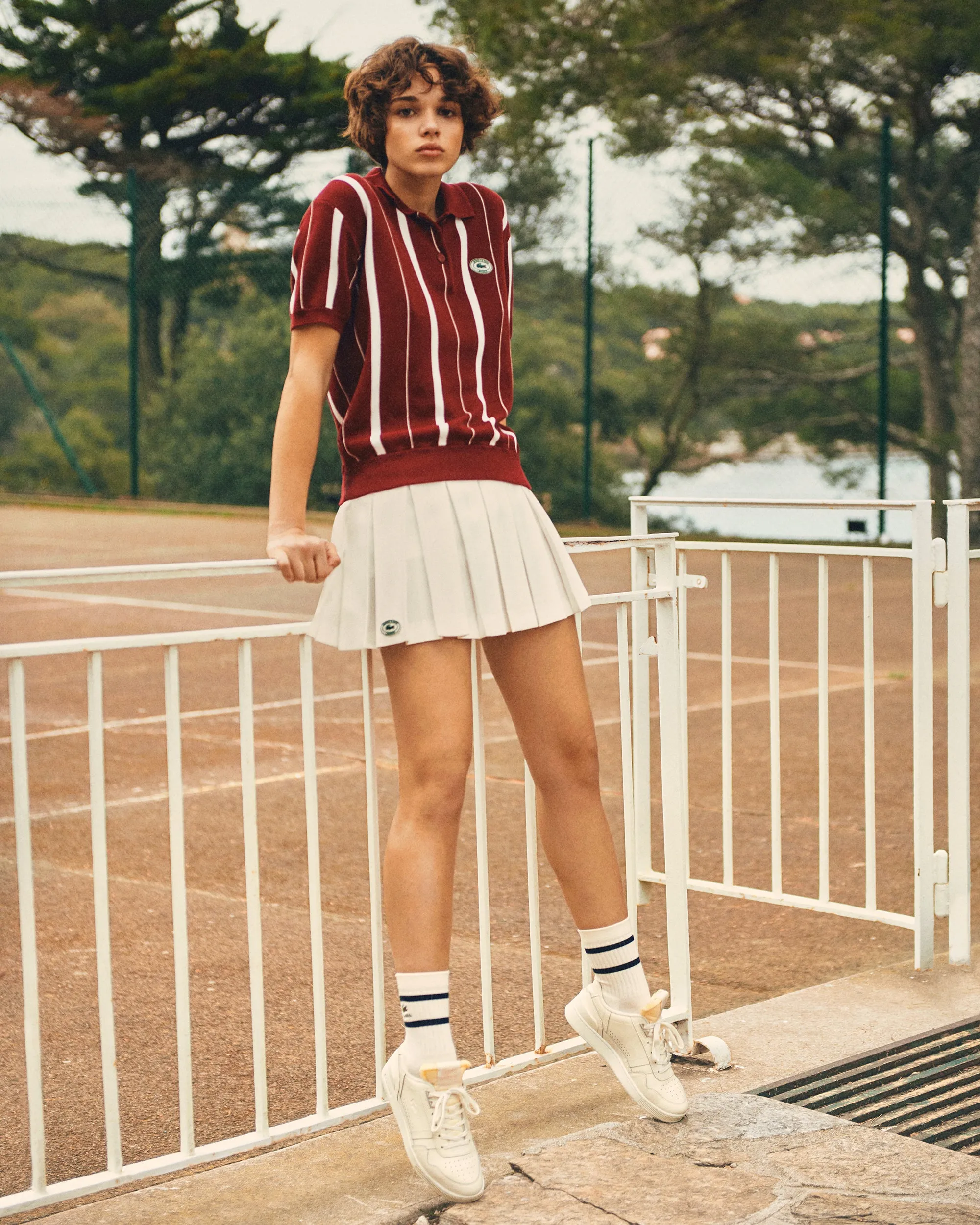 Tennis Pleated Skirt - Farine