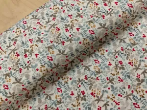 Winter Floral Viscose Twill