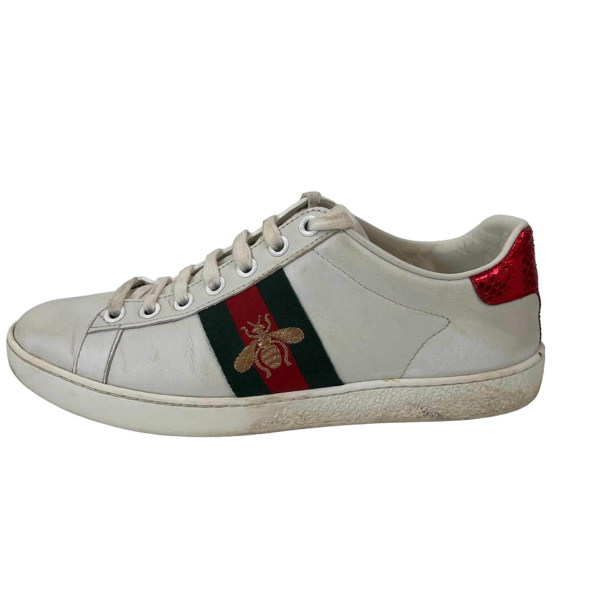 Women's Ace Embroidered Bee Low Trainers White Size EU 34.5 / UK 1.5