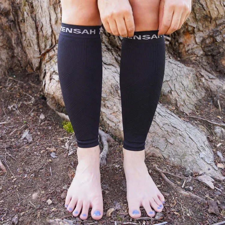 Zensah Compression Leg Sleeves Black